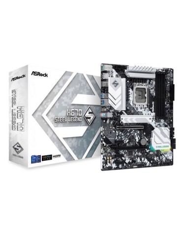 ASROCK H670 STEEL LEGEND Socket LGA1700/ Intel H670/ DDR4/ SATA3&USB3.2/ M.2/ ATX