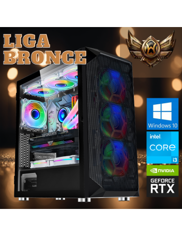 PC GAMER BRONCE INTEL I3 12100F RTX 3050 16 RAM 3200MHZ