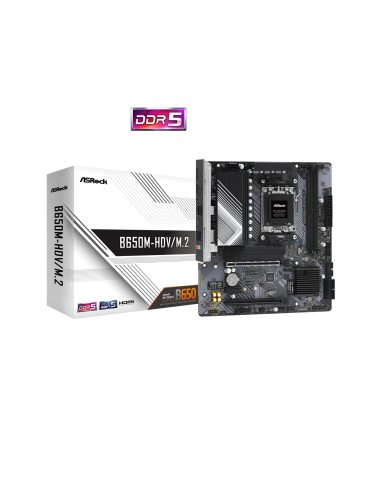 ASRock B650M-HDV/M.2 Socket AM5 Ryzen 7000 Micro ATX