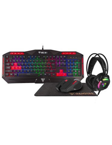 Gamdias GD-POSEIDON M2 4-IN-1 COMBO, Gaming RGB Keyboard and Headset with Mouse and Extended Mouse Pad