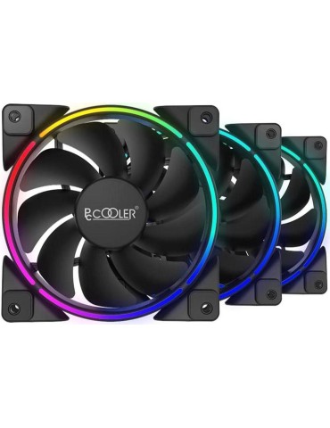 PCCOOLER Corona 3-in-1 FRGB Cooling Fans KIT with Controller