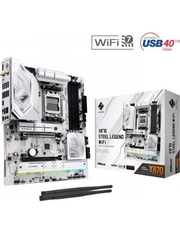 ASRock X870 STEEL LEGEND WIFI AM5 AMD X870 SATA 6Gb/s ATX