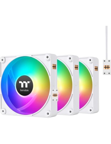 Thermaltake CT120 EX ARGB Sync PC Cooling Fan White (3-Fan Pack)